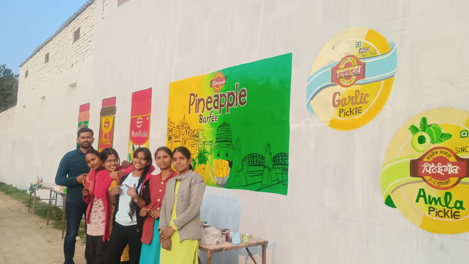 Custom wall mural painting Varanasi