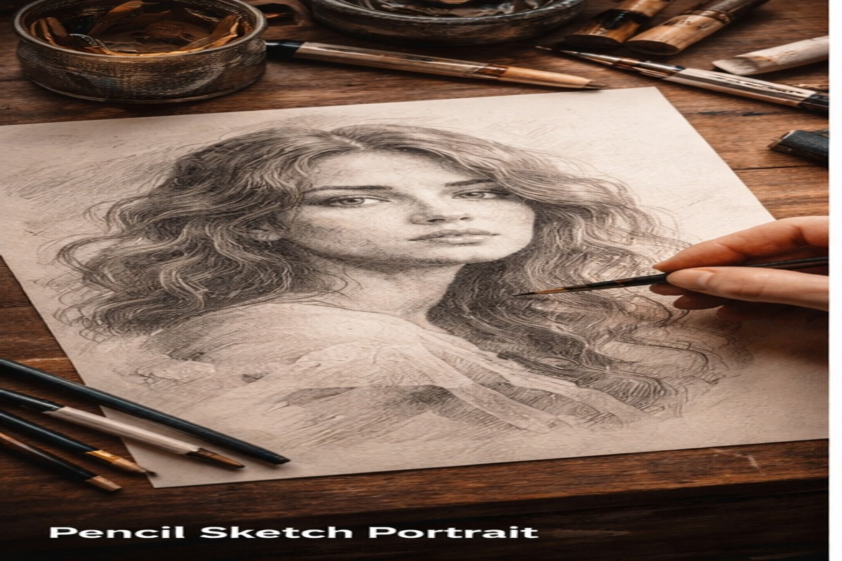 Pencil Sketch Portrait
